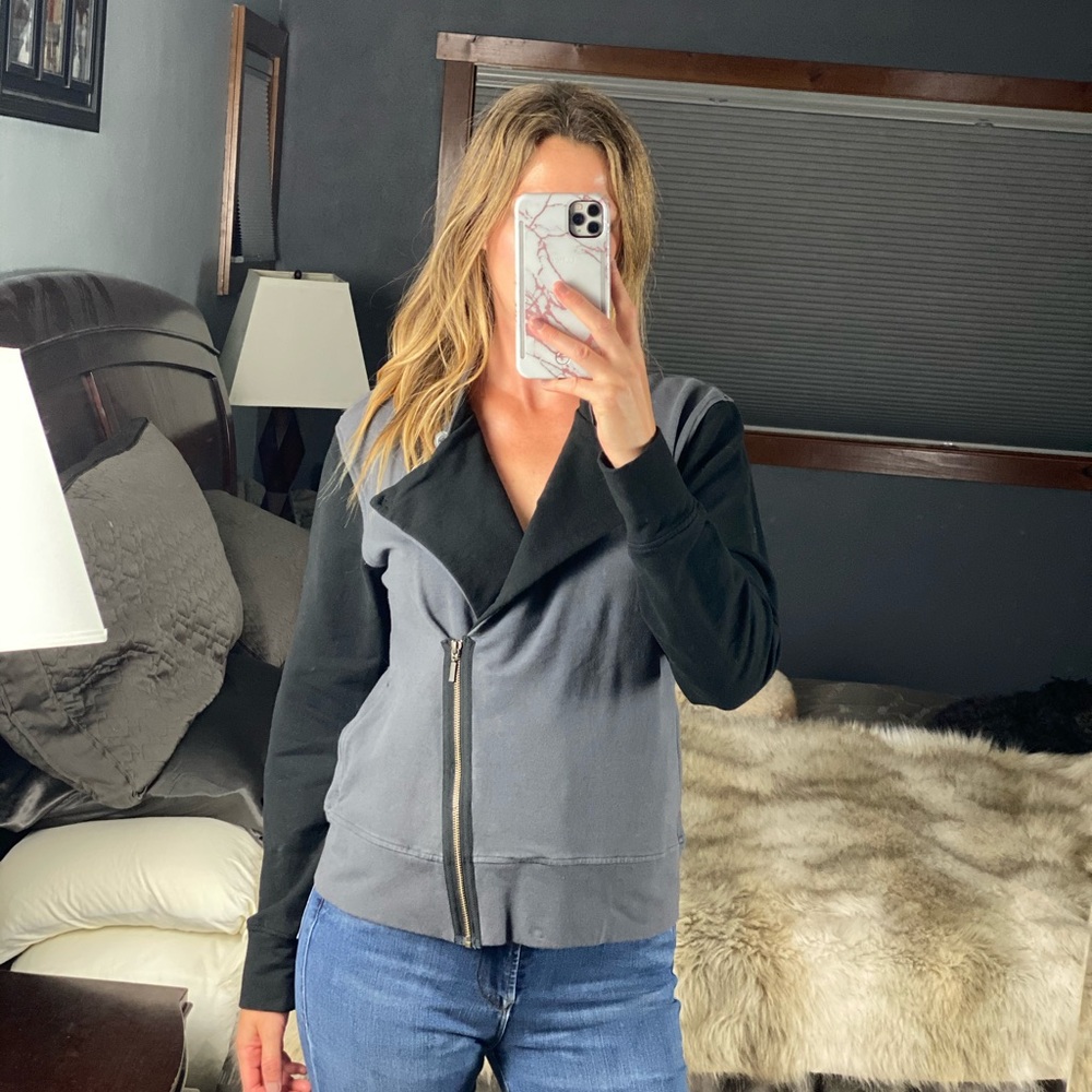 Jag Partially Zip-Up Color Block Jacket, Medium - image 4